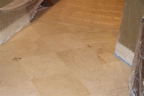 Travertine floor restoration - Pinnacle Stone Care