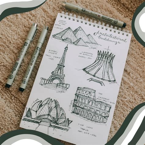 Some rough sketches of famous architectural buildings all over the world! : r/sketches