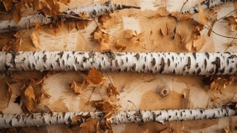 Premium AI Image | Birch wood texture