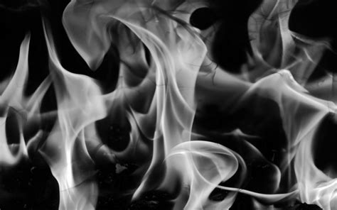 grey fire texture black white flame blaze danger photo - Texture X