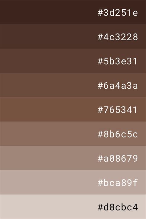 brown color palette - Curt Gaston