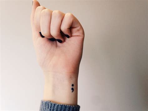 Here's The Profound Meaning Behind The Trendy Semicolon Tattoo