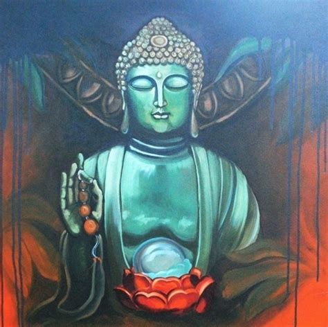 Indian Art Paintings, Paintings I Love, Buddha Zen, Buddha Buddhism, Buddha Painting, Zen ...