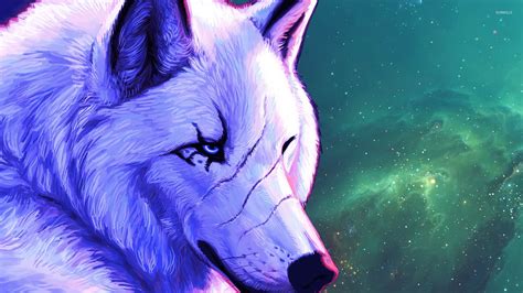 White alpha wolf wallpaper - Digital Art wallpapers - #41728