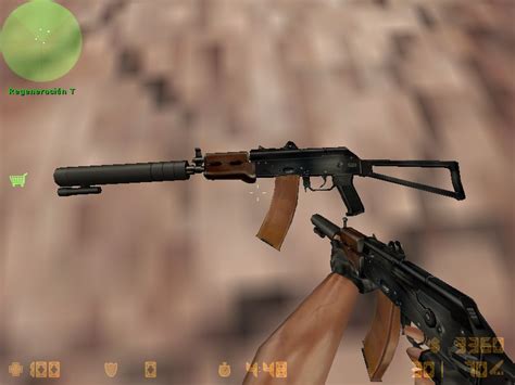 AKS-74U with silencer n' light, ala MGS2 [Counter-Strike 1.6] [Mods]