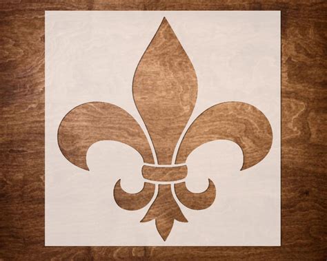 FLEUR DE LIS Stencil 6x6 Flower Stencils - Etsy