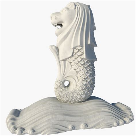 3d max merlion statue