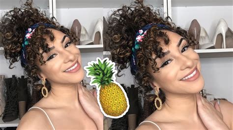 PINEAPPLE HAIR TUTORIAL | Easy Curly Hairstyle - YouTube