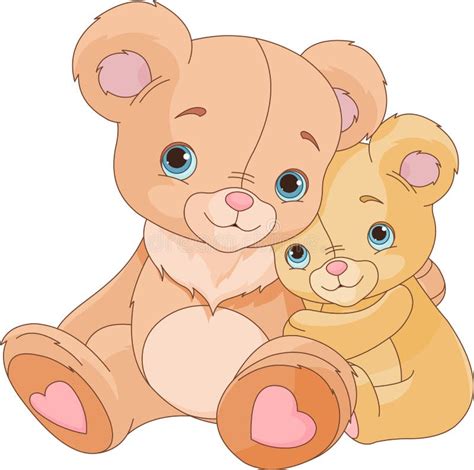 Teddy Bears Hugging Clip Art