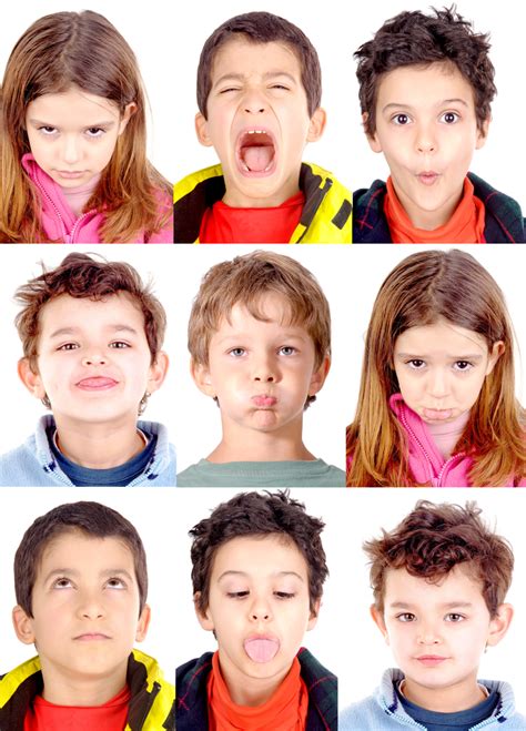 Different Facial Expressions For Kids