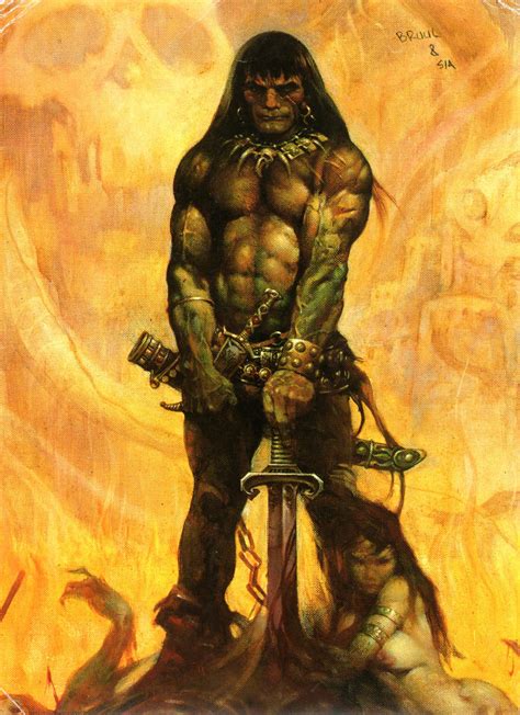 CONAN DA BARBARIAN BY FRANK FR by lonegorillasword71 on DeviantArt