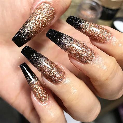 UPDATED: 64 Elegant Gold and Black Nails (Nov 2020)