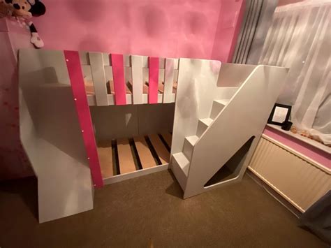 Bunk bed with a slide | Storage furniture bedroom, Bedroom furniture uk, Childrens bedroom furniture