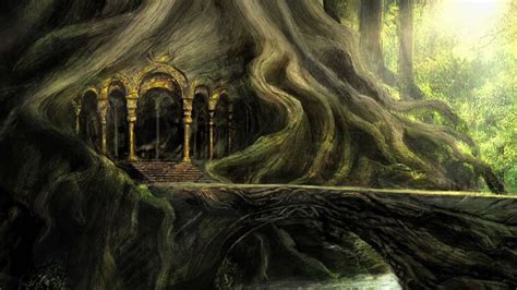 elvenforestworld: “ Mirkwood, The Woodland Realm. The Hobbit concept art ” | Fantasy concept art ...