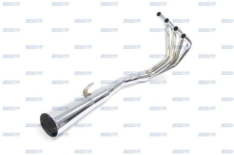 Honda CB400F 75-77 MAC 4-Into-1 Chrome Megaphone Exhaust System