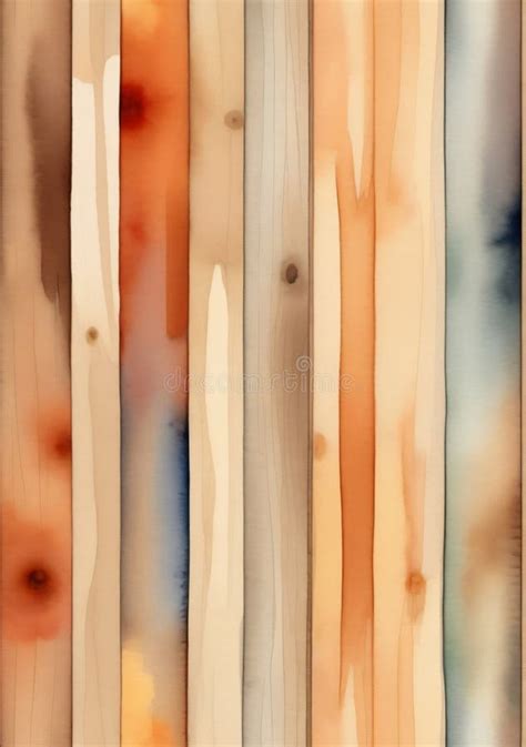 A Painting of Wood Planks with Different Colors. Generative AI Stock ...