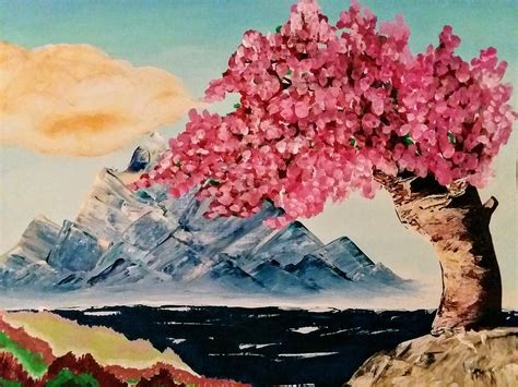 Japanese Cherry Blossom Painting by Sara Richins - Pixels