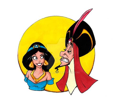 jasmine and jafar by byTimshina on DeviantArt