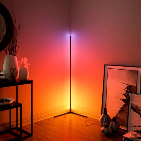 Modern LED Floor CornerLamp Colorful RGB Indoor Standing Atmosphere ...