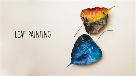 Leaf Painting | Leaf Art Painting | Leaf art, Leaf art painting, Painting leaf