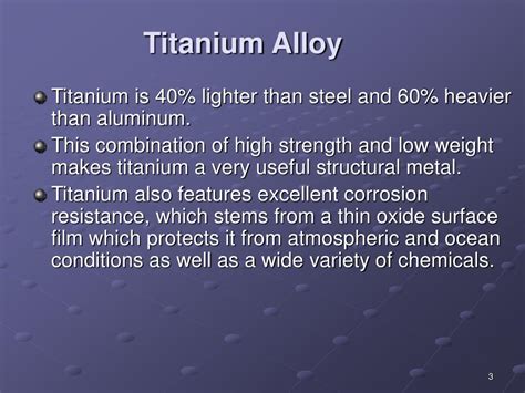 PPT - Titanium Alloy PowerPoint Presentation, free download - ID:248364