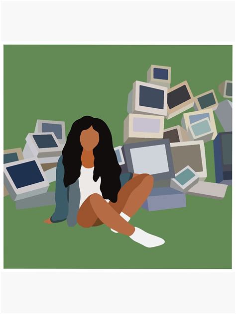 "SZA Ctrl Minimalistic Album Cover" Sticker for Sale by baeareadesigns ...