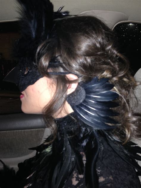 homemade Raven costume 2013 - liking the earrings! Raven Costume, Bird Costume, Raven Dress ...