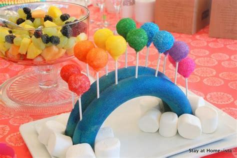 rainbow cake pops | Rainbow cake pops, Cake pop displays, Baby shower cake pops