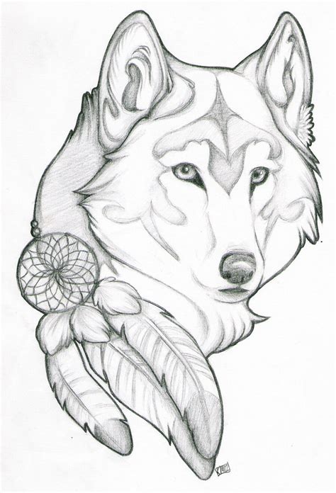 Scary Wolf Drawing at GetDrawings | Free download