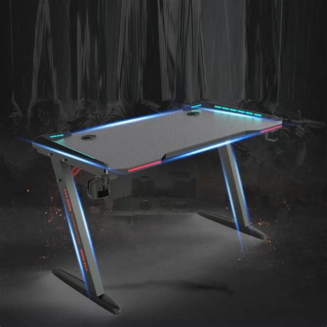 Best Selling Gaming Table With Led Lights Pc Laptop Computer Gaming ...