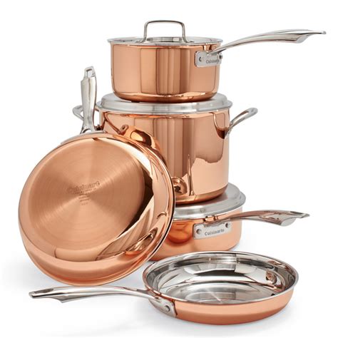 Cuisinart Copper Tri-Ply Stainless 8-Piece Cookware Set | Sur La Table