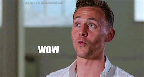 Tom Hiddleston Wow GIF - Find & Share on GIPHY