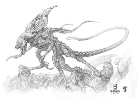 ALIEN KING sketches I did for Sideshow Collectibles, Amilcar Aldana Fong on ArtStation at https ...