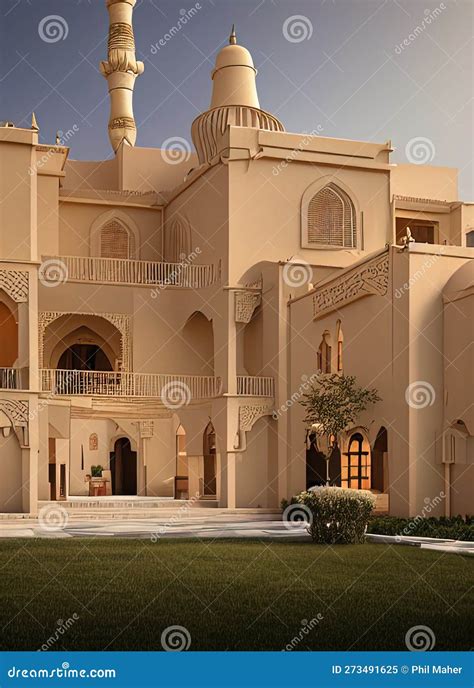 Fictional Mansion In Ad Dammam, Ash Sharq?yah, Saudi Arabia. Royalty-Free Stock Photo ...