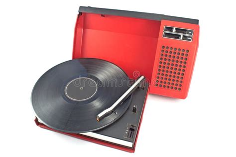 Vintage Record Player - Portable Turntable Stock Photo - Image of media, sixties: 32865566