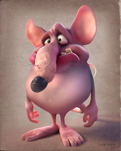 ArtStation - Cartoon Rat, Felipe Van Rompaey | Cartoon rat, Drawing artwork, Character design