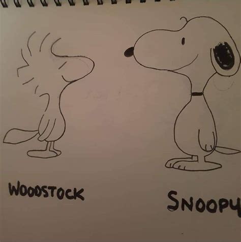 Woodstock and Snoopy by cherryvonvenom on DeviantArt