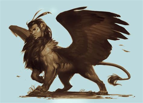 Sphinx by LhuneArt on DeviantArt Fantasy Wesen, Fantasy Rpg, Creature ...