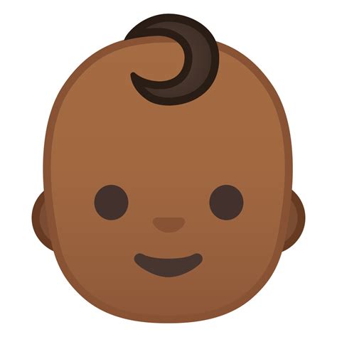 Baby medium dark skin tone Icon | Noto Emoji People Faces Iconpack | Google