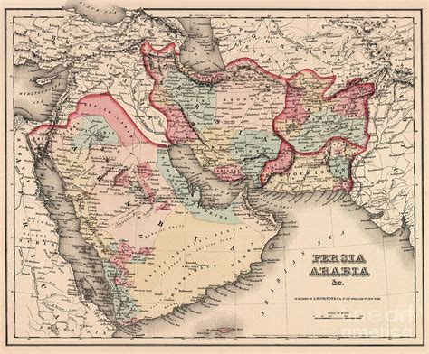 The Middle East in the mid 19th century Drawing by English School - Pixels