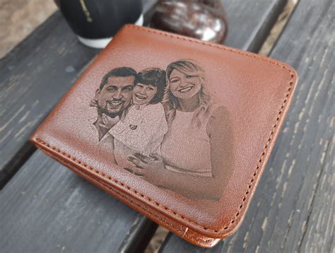 PERSONALIZED Wallet for Man Photo Engraved Mens Wallet | Etsy UK