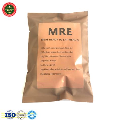 Mre Military Meal Ready to Eat Instant Self Heating Army Food - China ...