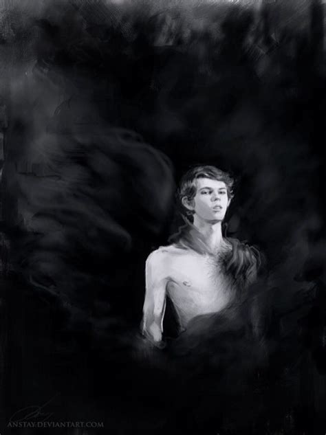 Gorgeous Pan fan art by anstay.deviantart.com Black wings like my beloved Amadeo | Peter pan ...