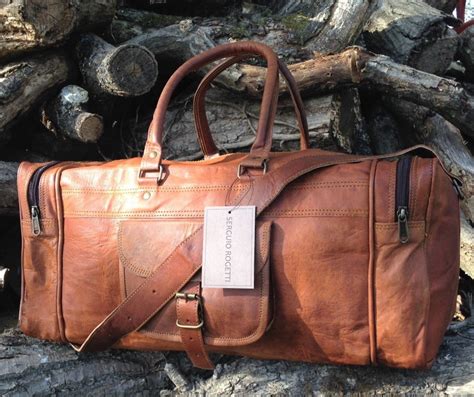 Leather Weekender, Duffle Bag, Leather Weekend Bag, Leather Holdall, Overnight Bag, Vacation ...