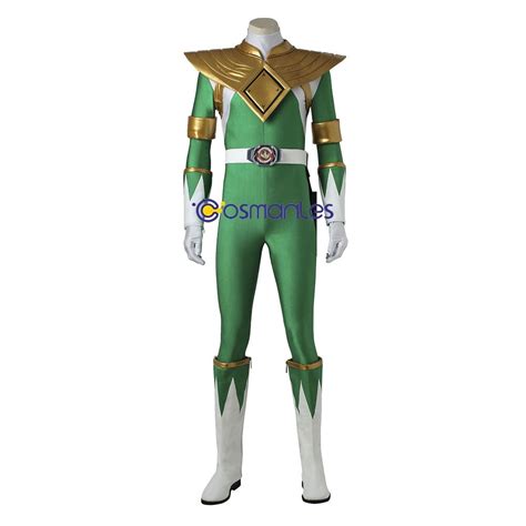 Power Rangers Green Ranger Cosplay Costume Mighty Morphin Tommy Oliver ...