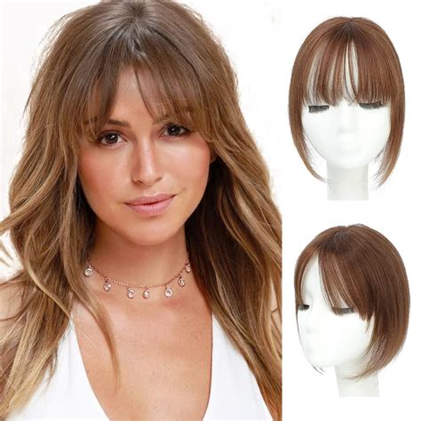 Amazon.com : Fine Plus Hair Toppers for Women Real Human Hair Topper with Bangs Hair Toppers ...