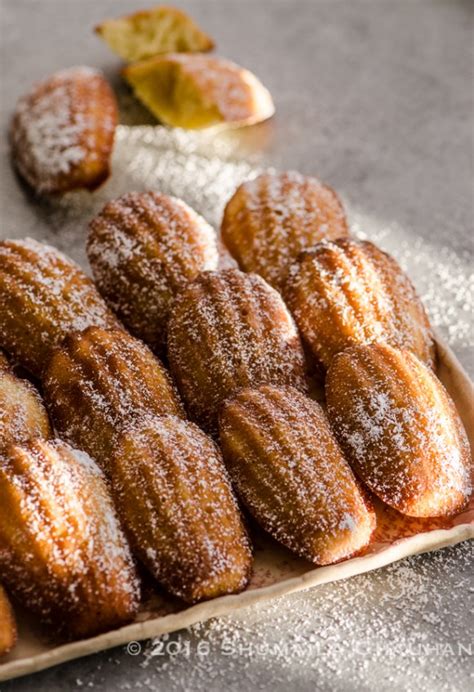 Orange Blossom Madeleines - The Novice Housewife