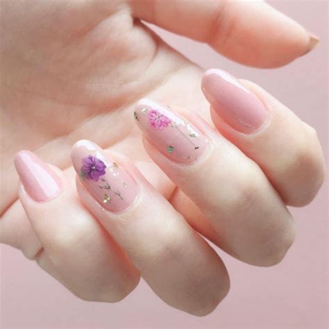 40+ Best Spring Nail Art Designs : Korean Flower Nail Art