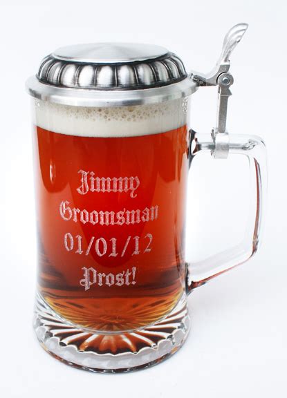 Personalized Beer Steins: Order a custom engraved stein - no minimum!