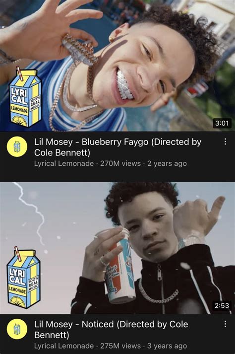 Lil Mosey - Blueberry Faygo (Directed by Cole Bennett) 5M Away From Being His Biggest Music ...